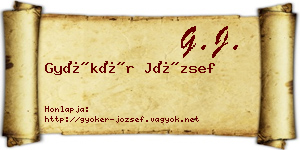 Gyökér József névjegykártya