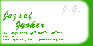 jozsef gyoker business card
